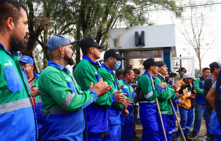 Se entregaron equipos para la protección del personal de recolección de basura en Aguascalientes
