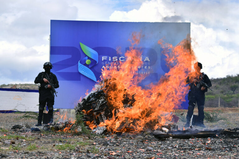 Fiscalía de Aguascalientes realiza destrucción de narcóticos