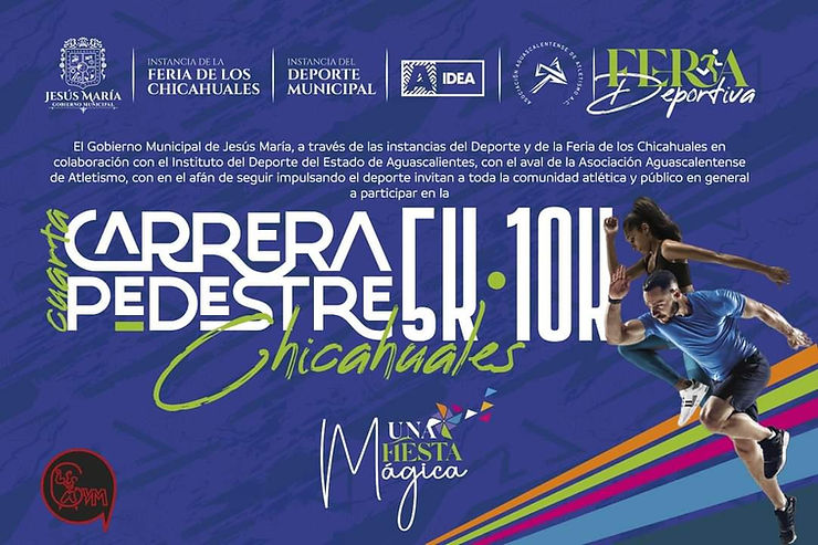 Se llevará a cabo cuarta carrera pedestre en la Feria de los Chicahuales 