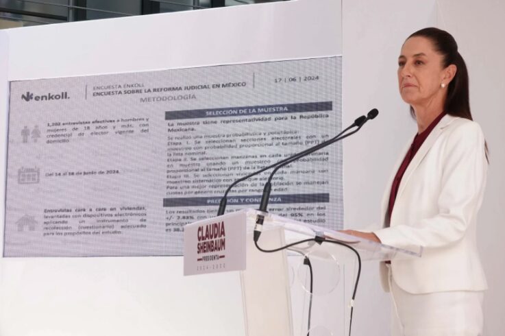 Sheinbaum critica a jueces que se sumaron al paro y siguen cobrando más de 150 mil pesos mensuales 