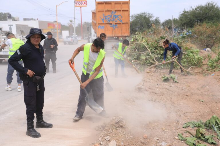 Alcalde de Aguascalientes encabezó megaoperativo de limpieza en Bajío de las Palmas
