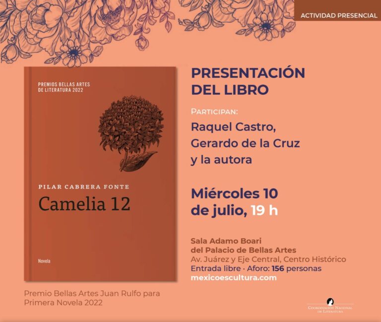 Pilar Cabrera Fonte compartirá las historias reunidas en Camelia 12