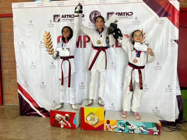 Aguascalientes consigue cinco medallas en taekwondo en la Copa Laguna 2024 