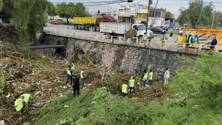 Tras lluvias, municipio de Aguascalientes continúa con acciones de limpieza