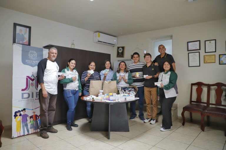 Recibe DIF de Jesús María donación de medicamentos