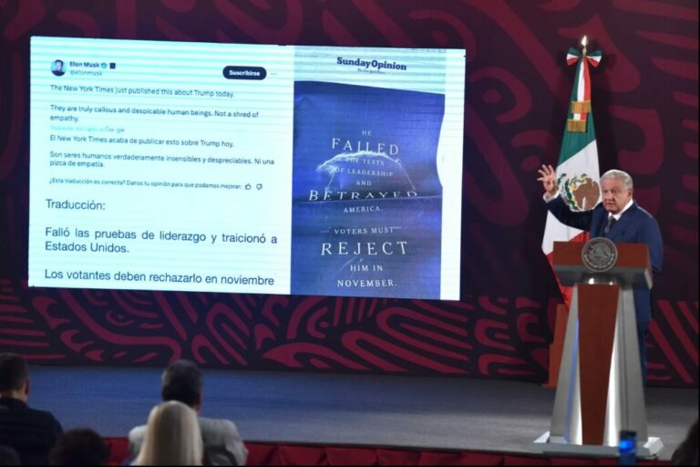 AMLO critica al NYT por su “portada groserísima” tras atentado contra Trump 