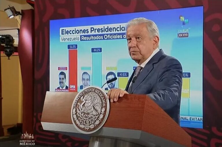 AMLO exhibe resultados inverosímiles sobre elecciones en Venezuela 
