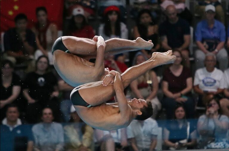 Kevin Berlín y Randal Willars quedan en 4to lugar en plataforma de 10 metros