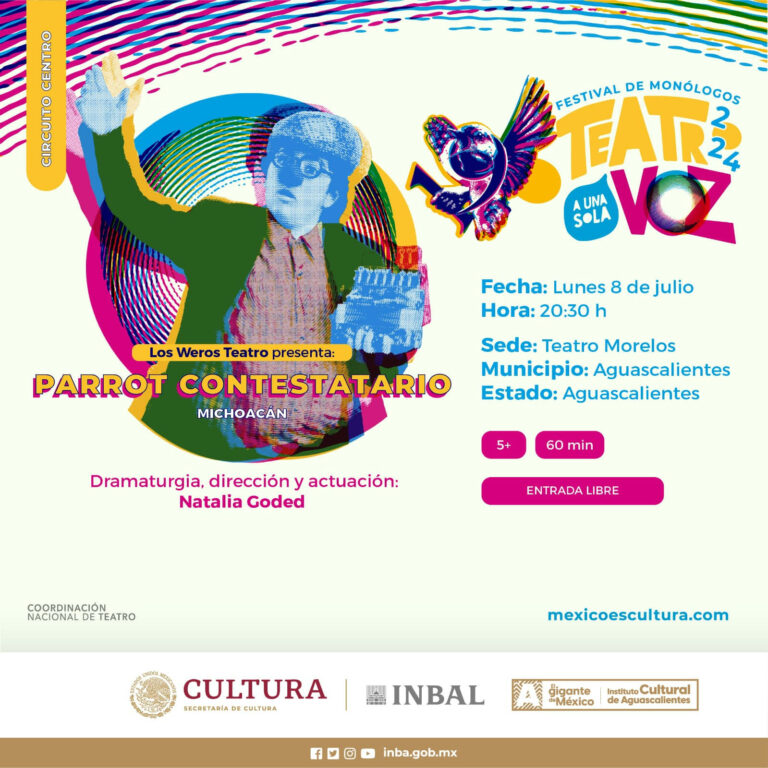 Este lunes, Parrot Contestatario en el Teatro Morelos