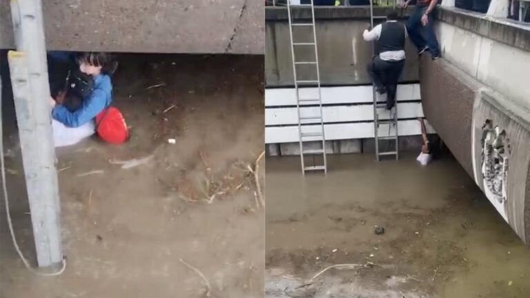 52 personas fueron rescatadas en las primeras horas de la lluvia del viernes