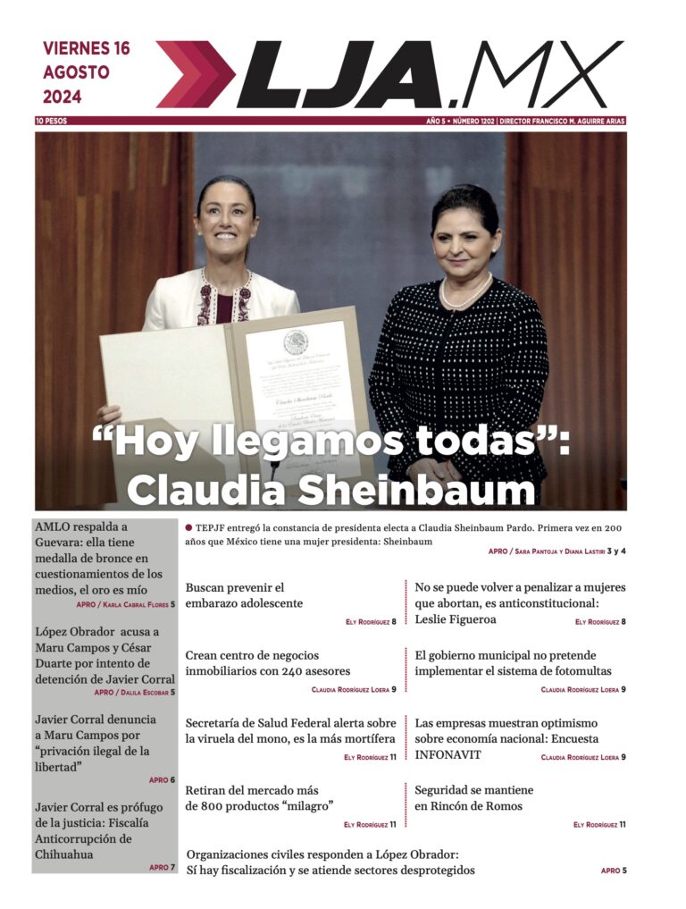 “Hoy llegamos todas”: Claudia Sheinbaum y más en LJA.MX, edición 16/8/2024