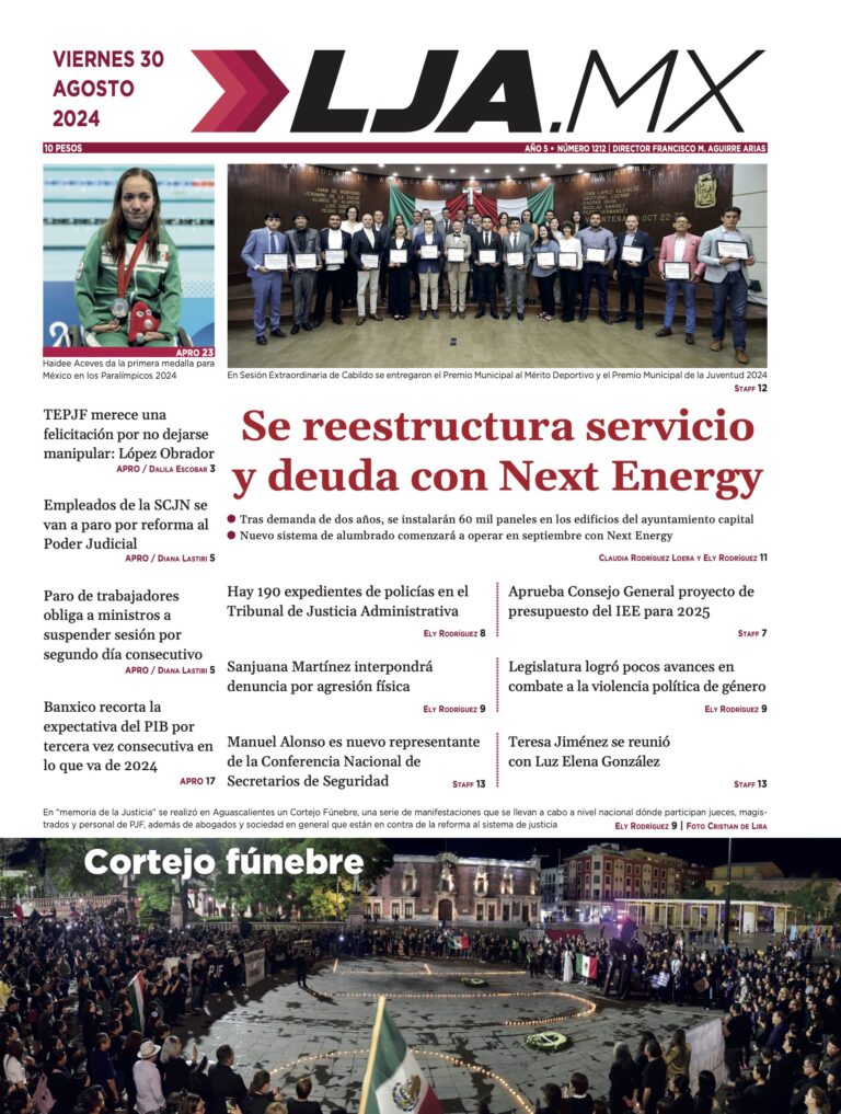 Se reestructura servicio y deuda con Next Energy y más en LJA.MX, edición 30/8/2024