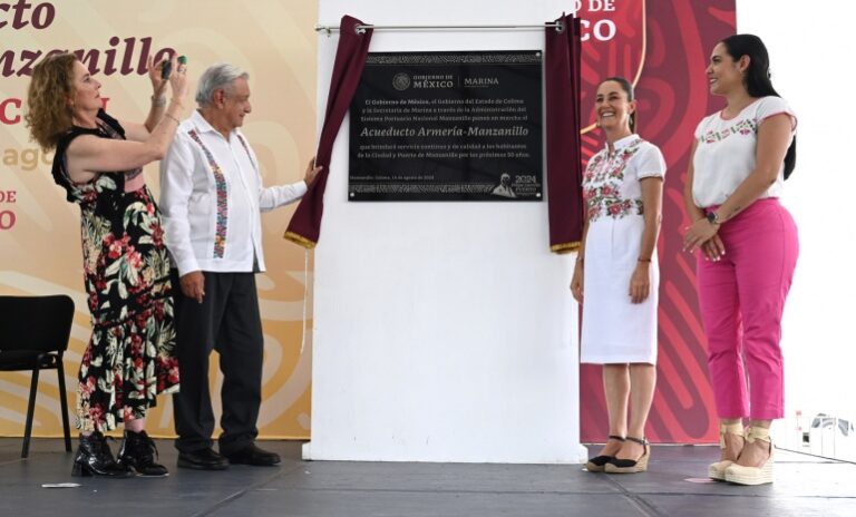 Gobierno de México inaugura en Colima acueducto Armería-Manzanillo 