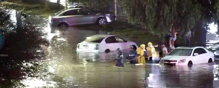 Policía y Bomberos brindaron apoyo durante las lluvias de este martes