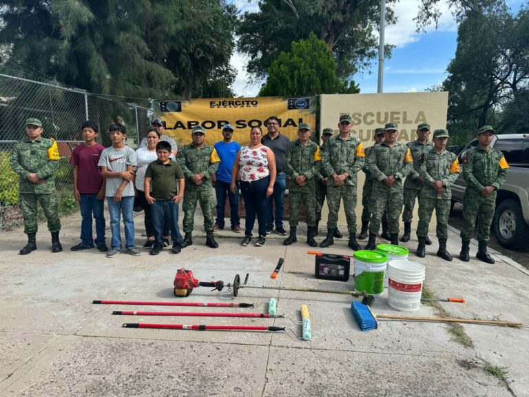 8/o. Grupo de Infantería realizó actividades de labor social en Calvillo