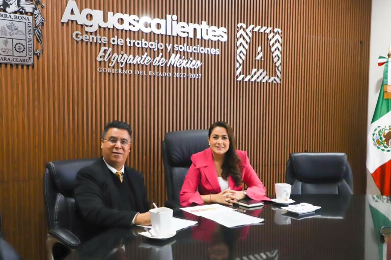 Trabajo coordinado entre los poderes Ejecutivo y Judicial en Aguascalientes