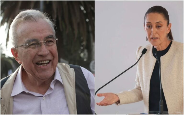 Claudia Sheinbaum apoya a Rubén Rocha Moya 