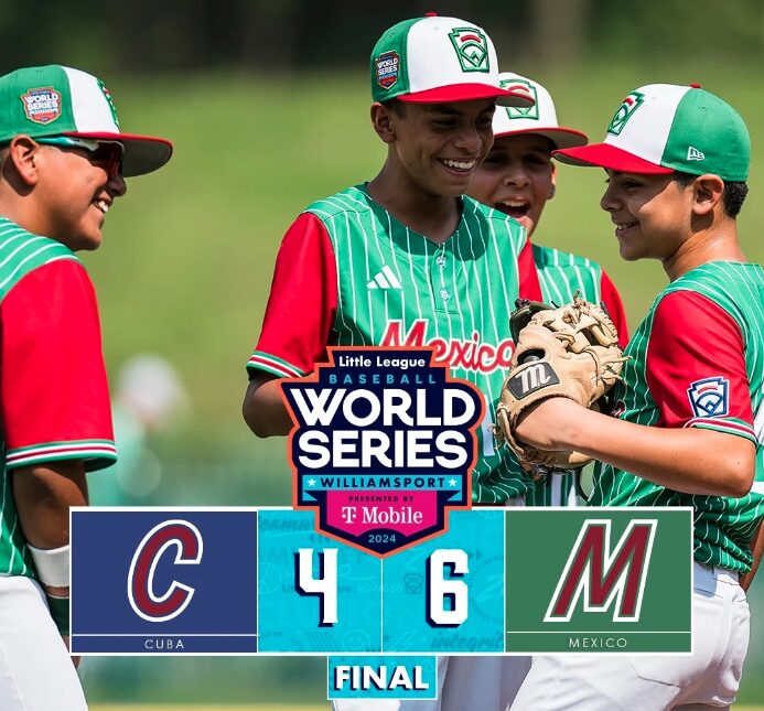 México vino de atrás y venció 6-4 a Cuba en la Serie Mundial de Ligas Pequeñas