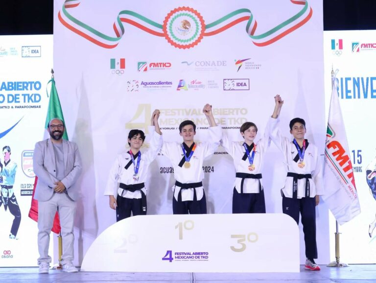 Aguascalentense se lleva medalla de oro en torneo nacional de taekwondo