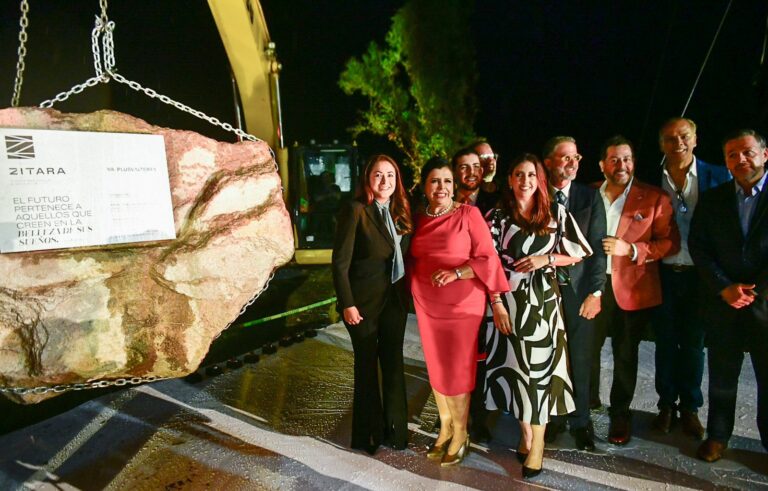 Tere Jiménez colocó la primera piedra del desarrollo inmobiliario Zitara
