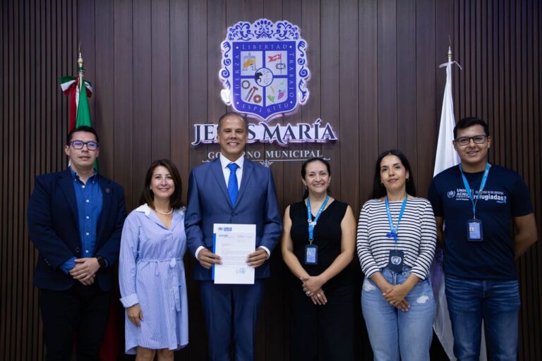 ACNUR otorgó al gobierno municipal de Jesús María un reconocimiento