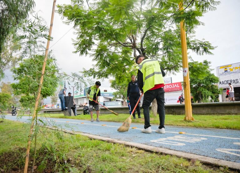 Se realizó una jornada de limpieza y desmalezado