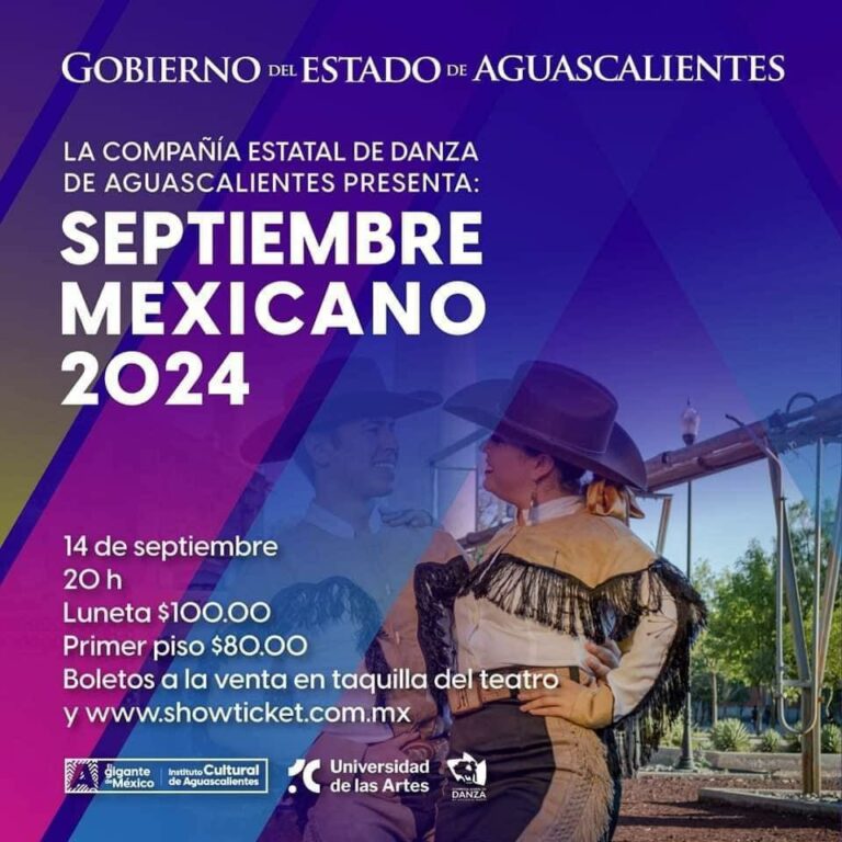 Este sábado asiste al espectáculo “Septiembre Mexicano 2024″