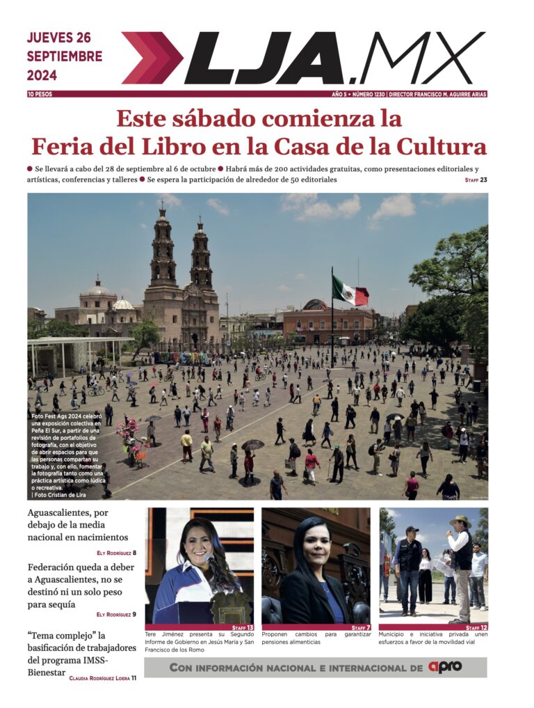 Este sábado comienza la Feria del Libro en la Casa de la Cultura y más en LJA.MX, edición 26/9/2024
