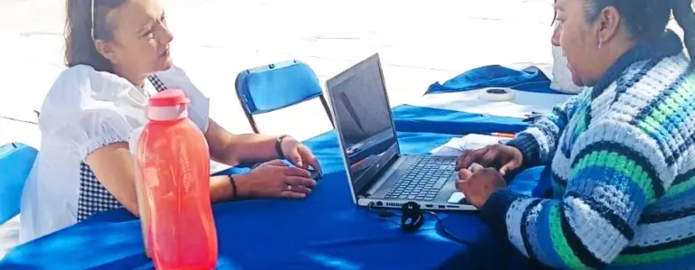 Brigada de empleo en el fraccionamiento Solidaridad IV, este lunes 7 de octubre