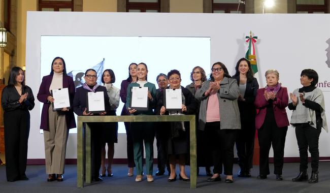 Claudia Sheinbaum presenta reformas constitucionales para proteger y ampliar los derechos de las mujeres