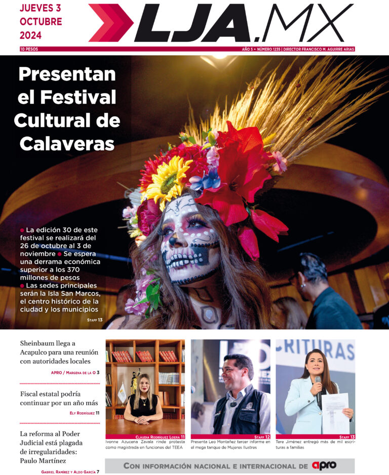 Presentan  el Festival  Cultural de  Calaveras edición 03/10/2024