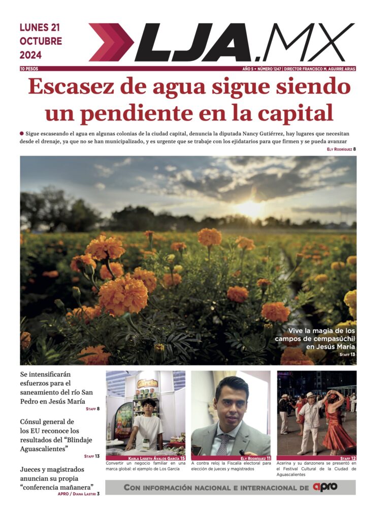Escasez de agua sigue siendo un pendiente en la capital y más en LJA.MX, edición 21/10/2024