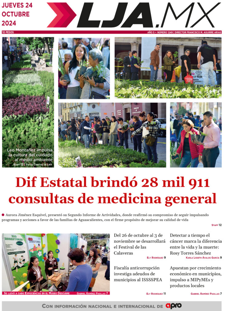 Dif Estatal brindó 28 mil 911 consultas de medicina general y más en LJA.MX, edición 24/10/2024