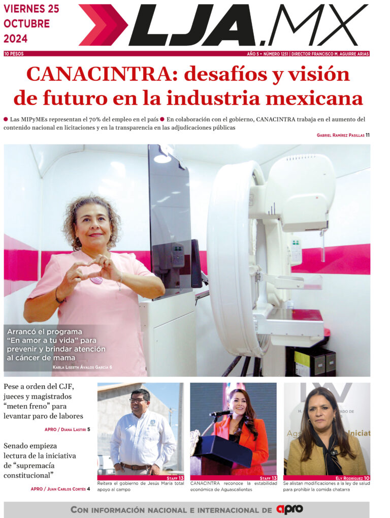 CANACINTRA: desafíos y visión de futuro en la industria mexicana, edición 25/10/2024