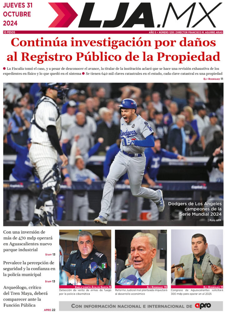 Continúa investigación por daños al Registro Público de la Propiedad, edición 31/10/2024