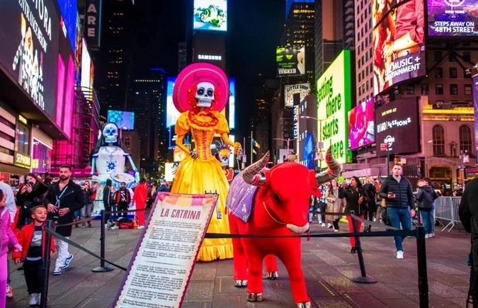 La Catrina de Aguascalientes cautiva nueva york