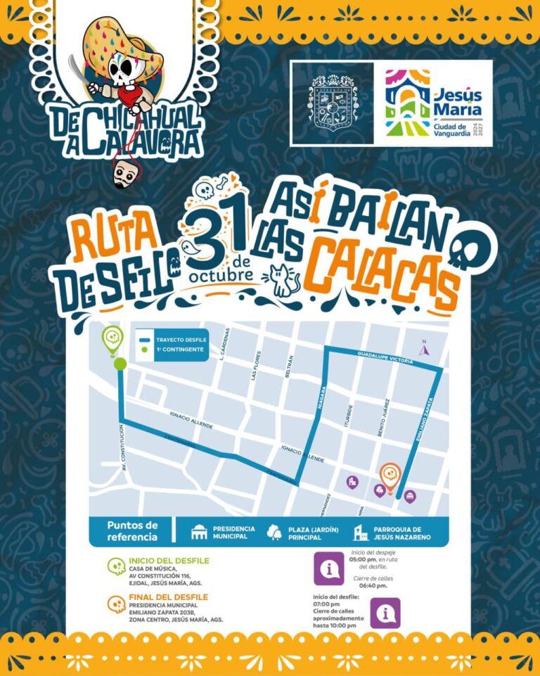 Noche de música y color en el desfile “Así bailan las calacas” en Jesús María