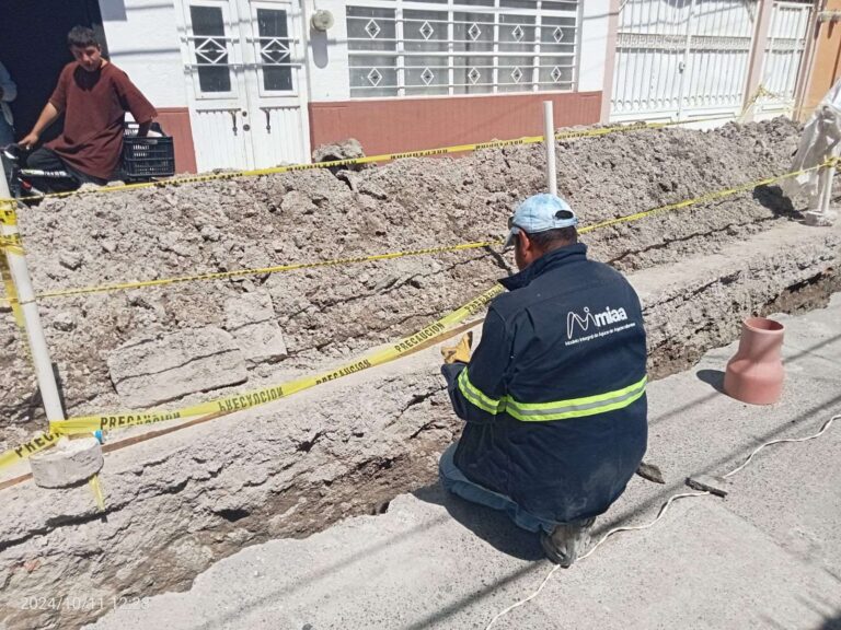 Mejora MIAA red de alcantarillado sanitario en el barrio de la purísima