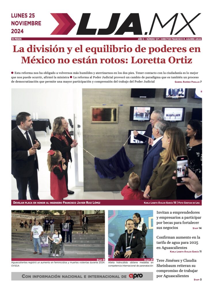 La división y el equilibrio de poderes en México no están rotos: Loretta Ortiz y más en LJA.MX, edición 25/11/2024