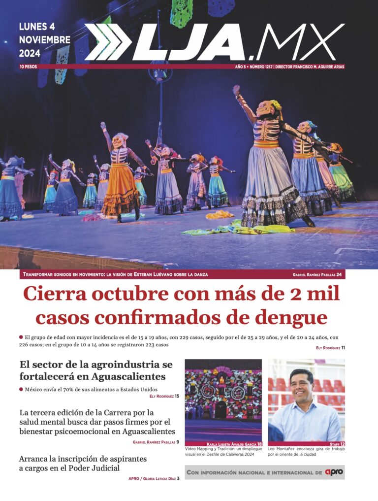 Cierra octubre con más de 2 mil casos confirmados de dengue y más en LJA.MX, edición 4/11/2024
