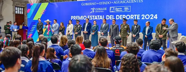 Tere Jiménez reconoce a atletas destacados con el Premio Estatal del Deporte en Aguascalientes