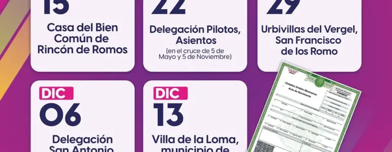 Campaña gratuita de registro de nacimiento para niñas, niños y adolescentes