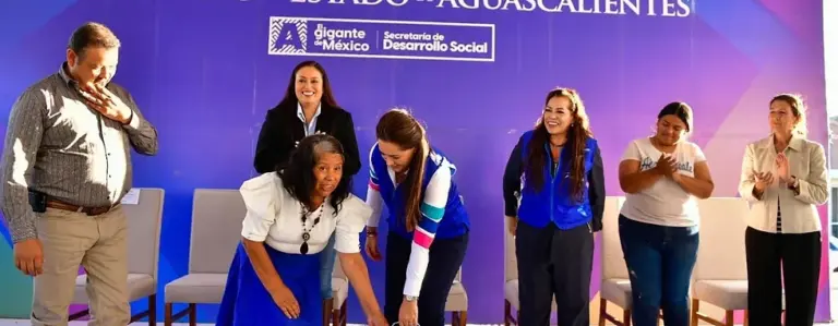 Tere Jiménez inició con programa de rehabilitación de viviendas en Pabellón de Arteaga