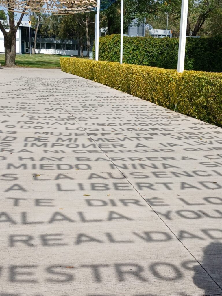 UAA instala la “Travesía para la Igualdad” en uno de sus pasillos