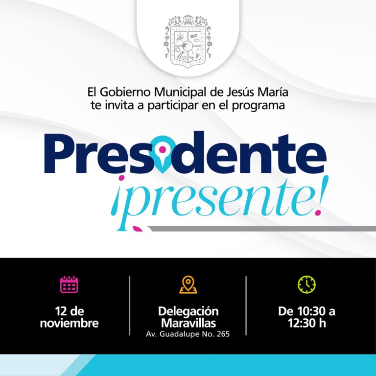 Inicia en Jesús María el programa “Presidente presente”