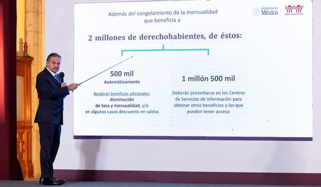 Congela Gobierno de México saldos y mensualidades de 2 millones de créditos del INFONAVIT otorgados de manera injusta antes de 2013