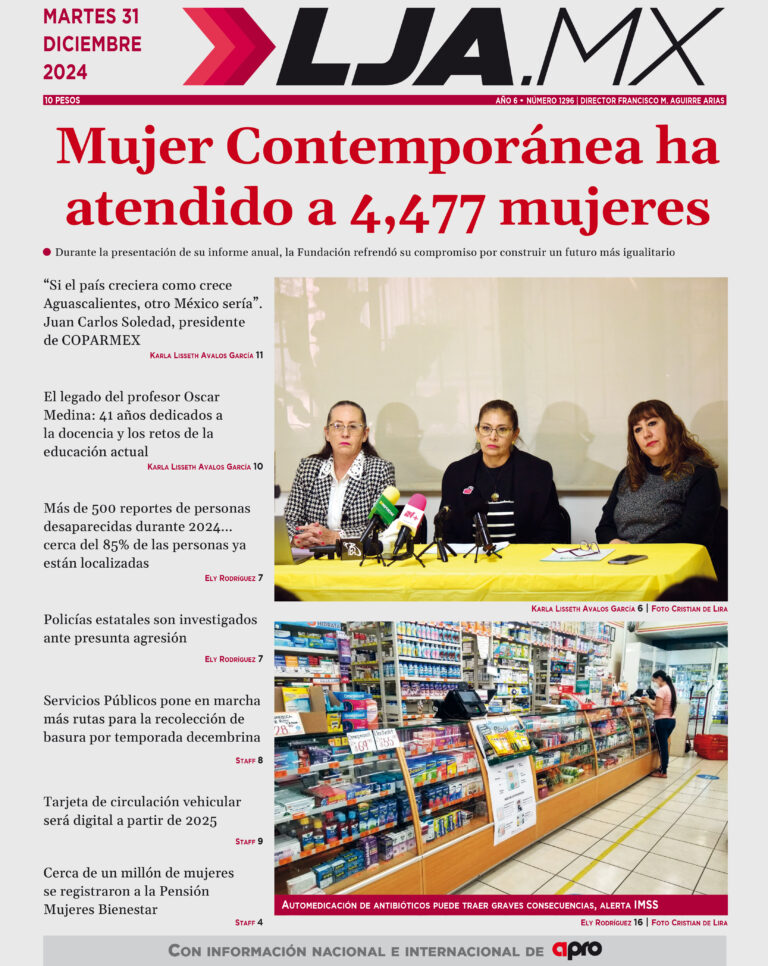 Mujer Contemporánea ha atendido a 4,477 mujeres y más en LJA.MX, edición 31/12/2024