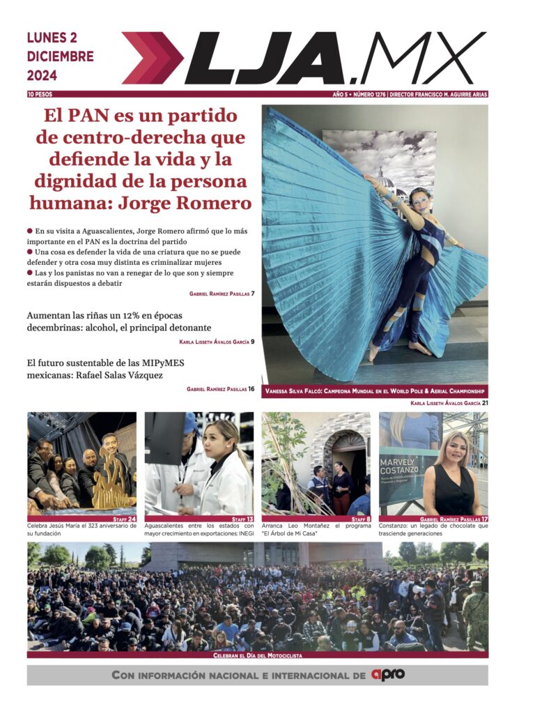 El PAN es un partido de centro-derecha que defiende la vida y la dignidad de la persona humana: Jorge Romero y más en LJA.MX, edición 2/12/2024