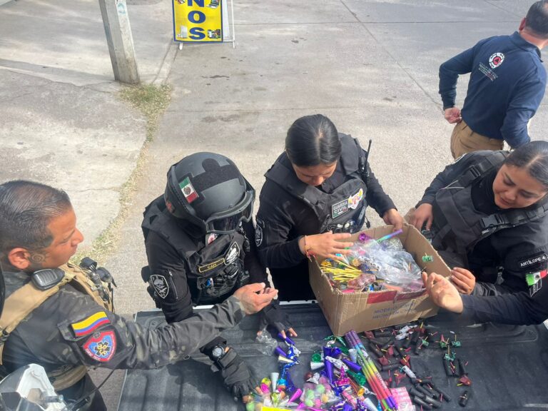 Más de 1 mil 300 piezas de pirotecnia aseguradas, como resultado de los operativos en Jesús María