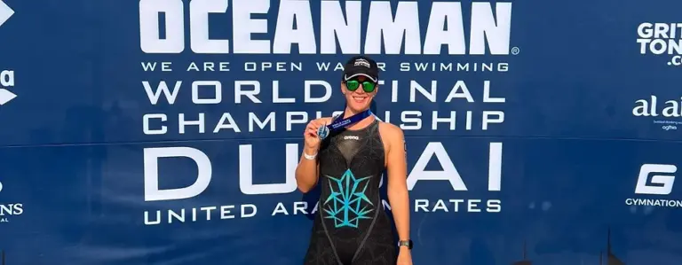 Aguascalentense obtiene medalla de plata en el Campeonato Mundial de Aguas Abiertas en Dubái